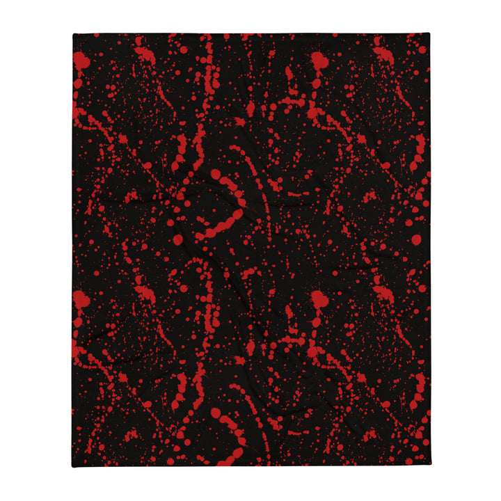 Blood Splatter Throw Blanket