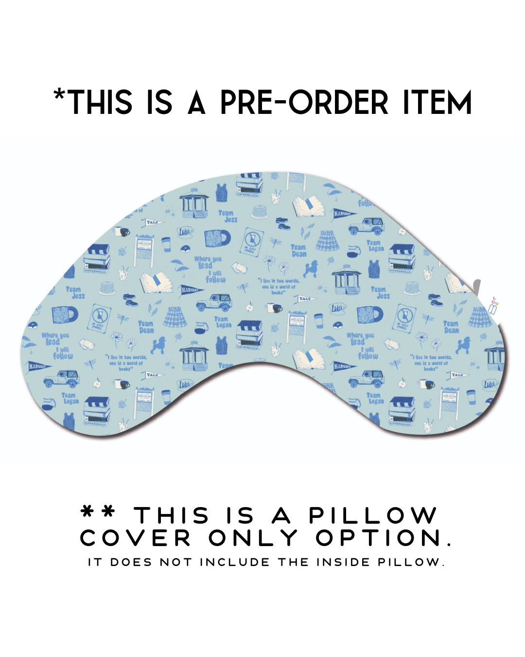 REPLACEMENT COVER Life in Stars Hollow (Flat Minky) | Reading Pillow