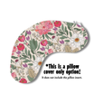 REPLACEMENT COVER Almond Lush Floral Reading Pillow