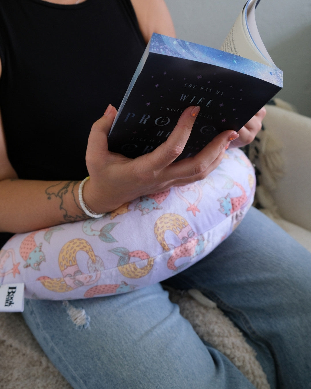 Meow Maid Reading Pillow