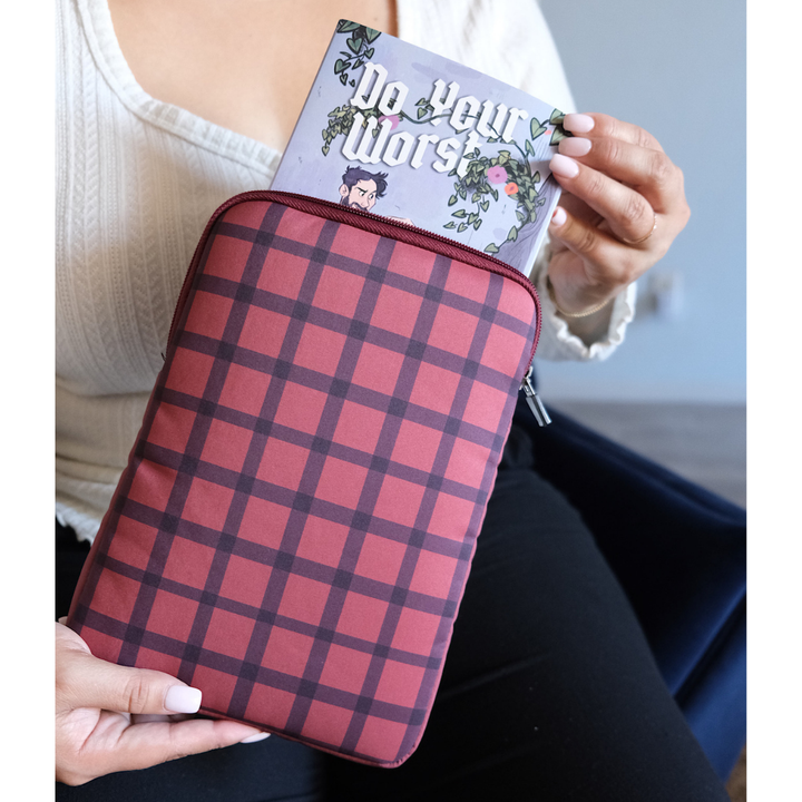 Jack's Plaid Book Sleeve