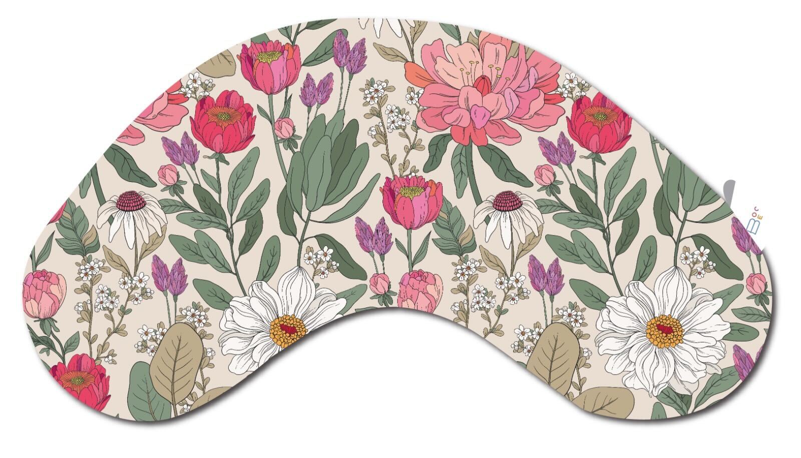REPLACEMENT COVER Almond Lush Floral Reading Pillow