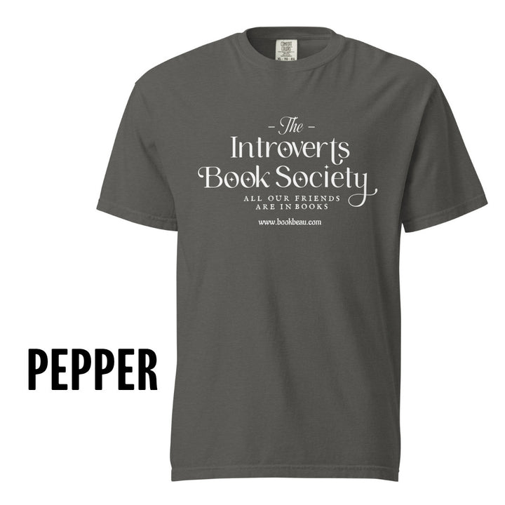 "Introvert Book Society" Comfort Colors Tee