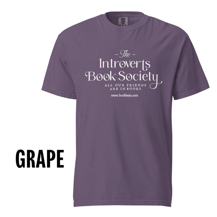 "Introvert Book Society" Comfort Colors Tee