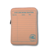 Salmon & Blue Library Card Book Sleeve