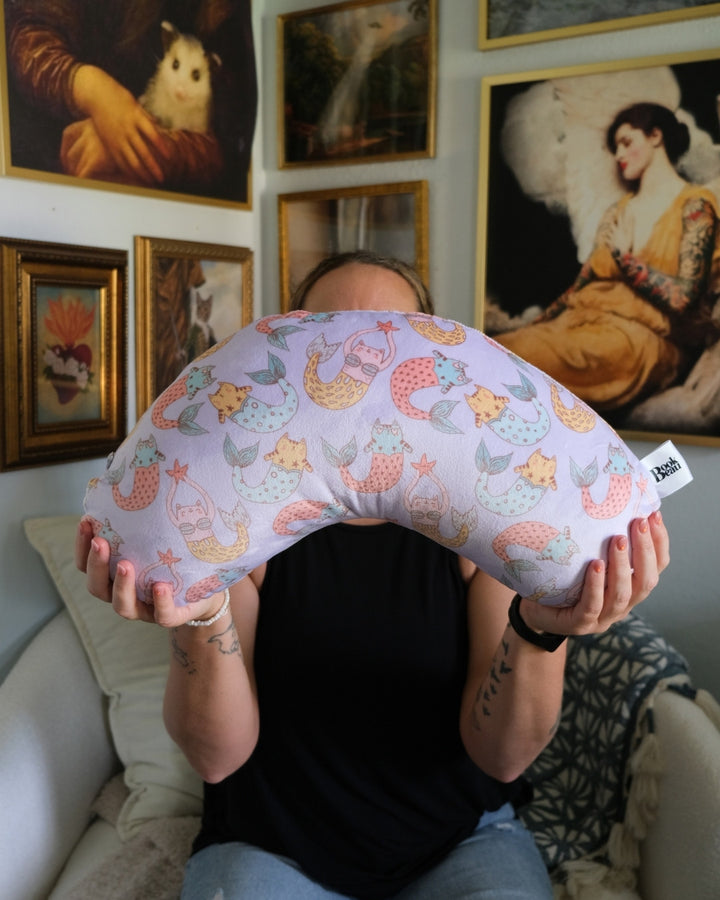 Meow Maid Reading Pillow