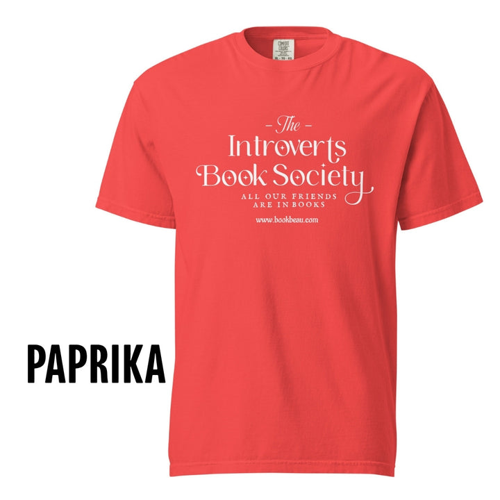 "Introvert Book Society" Comfort Colors Tee