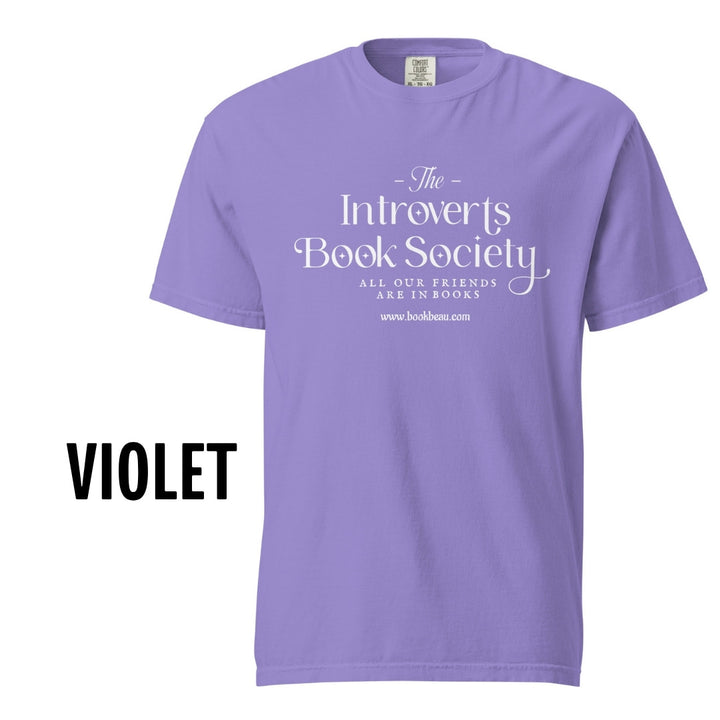 "Introvert Book Society" Comfort Colors Tee
