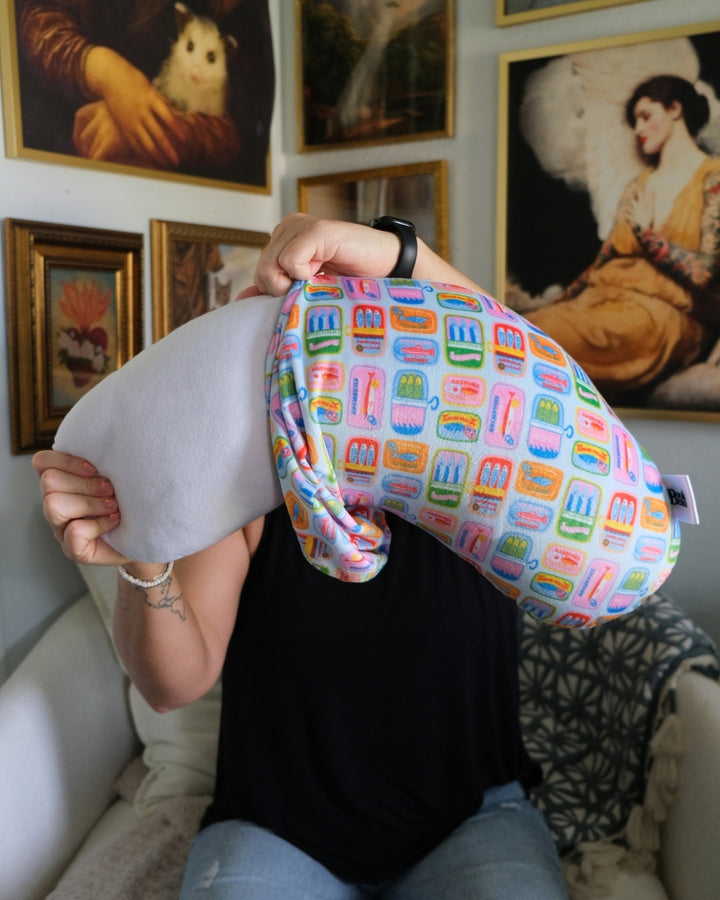 REPLACEMENT COVER Sardines Reading Pillow