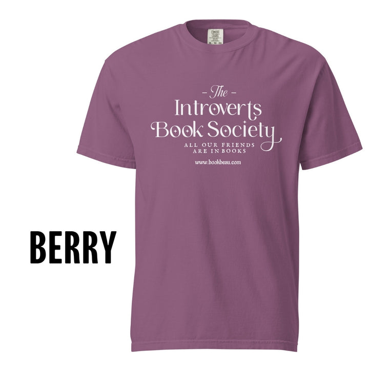 "Introvert Book Society" Comfort Colors Tee