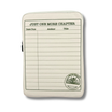 Beige & Green Library Card Book Sleeve