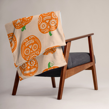 Pumpkin Party Throw Blanket – Book Beau