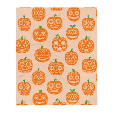 Pumpkin Party Throw Blanket