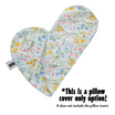 REPLACEMENT COVER Gentle Spring Flowers Reading Pillow