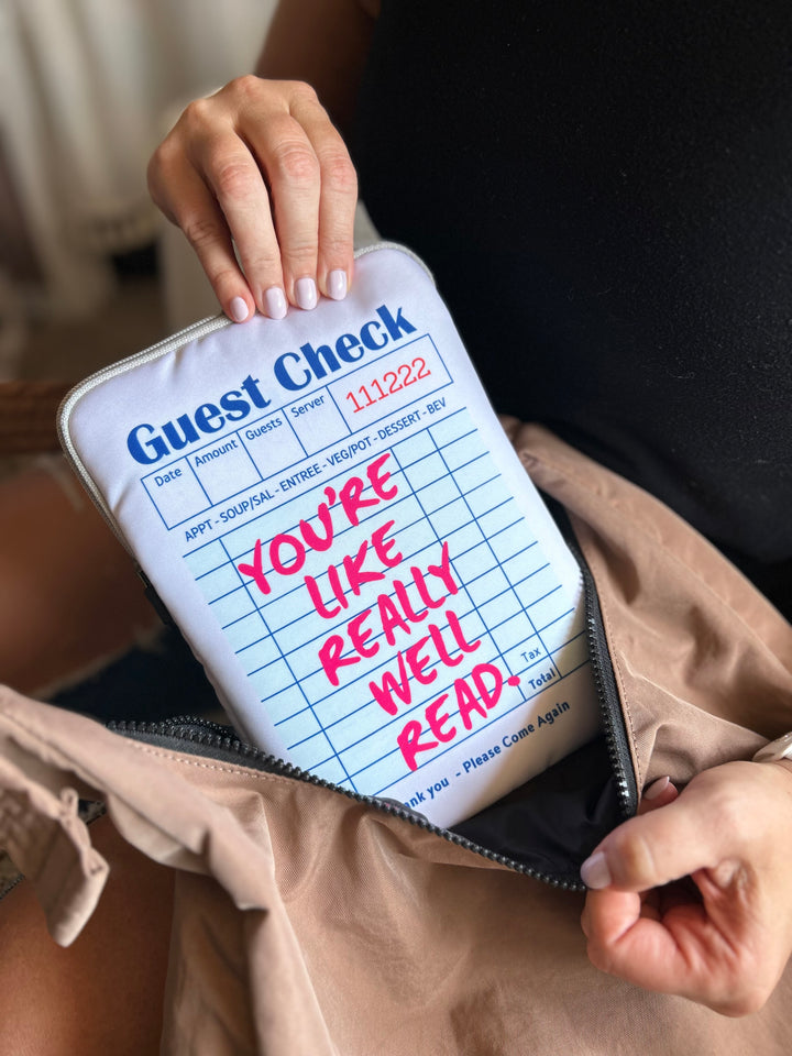 Guest Check Book Sleeve