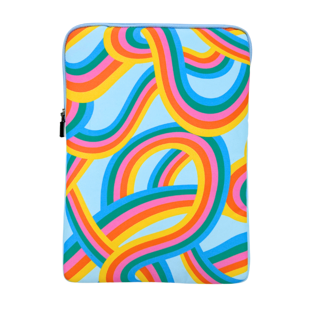 Retro Rainbow Book Sleeve