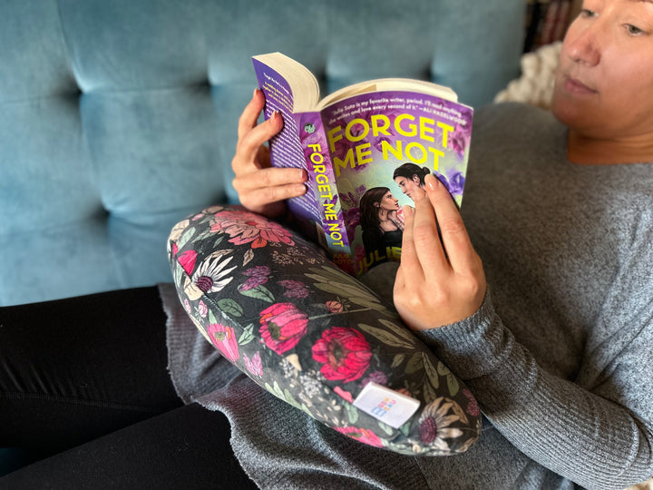 REPLACEMENT COVER ONLY Lush Floral (Flat Minky) | Reading Pillow