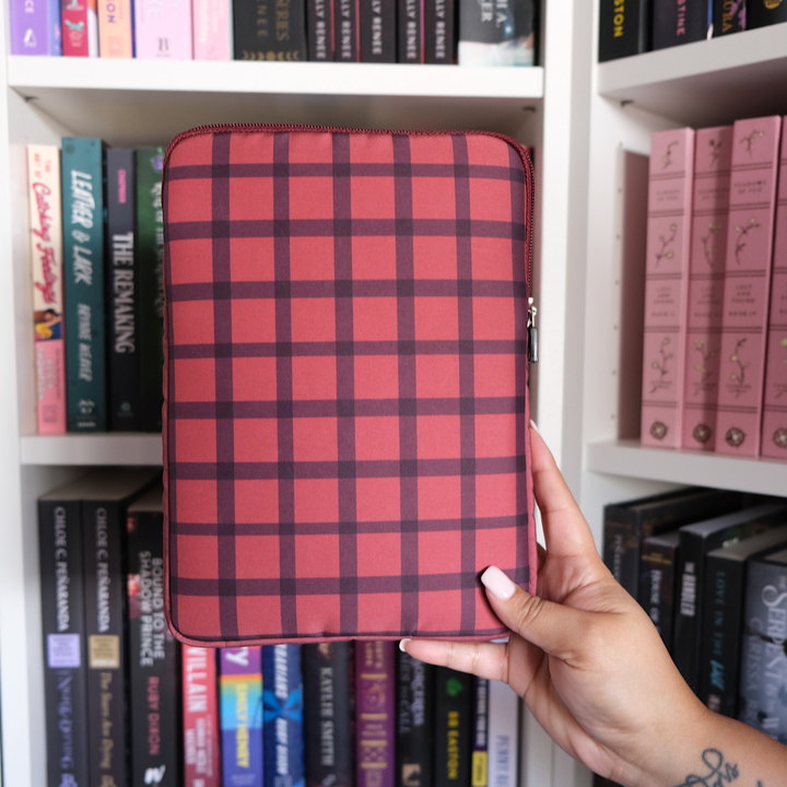 Jack's Plaid Book Sleeve