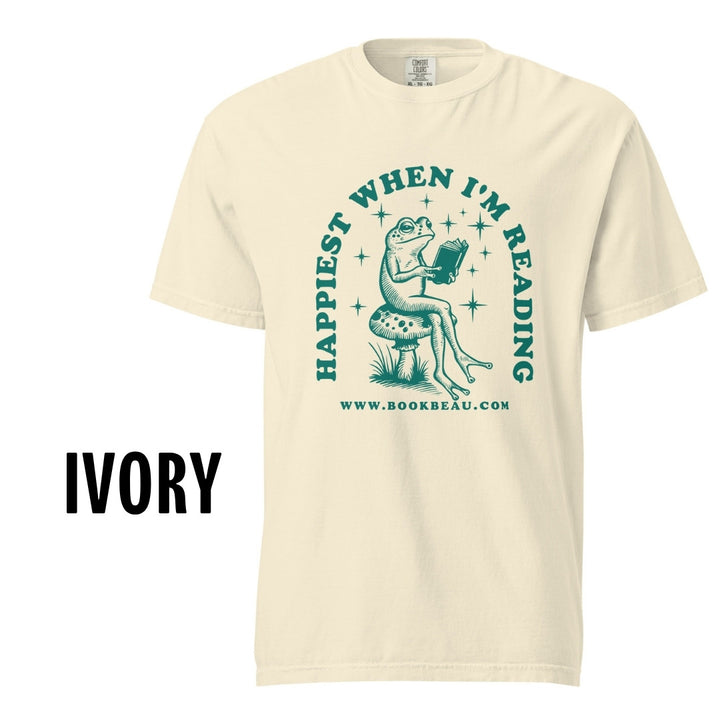 "Happiest When I'm Reading" Comfort Colors Tee