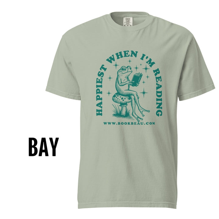 "Happiest When I'm Reading" Comfort Colors Tee