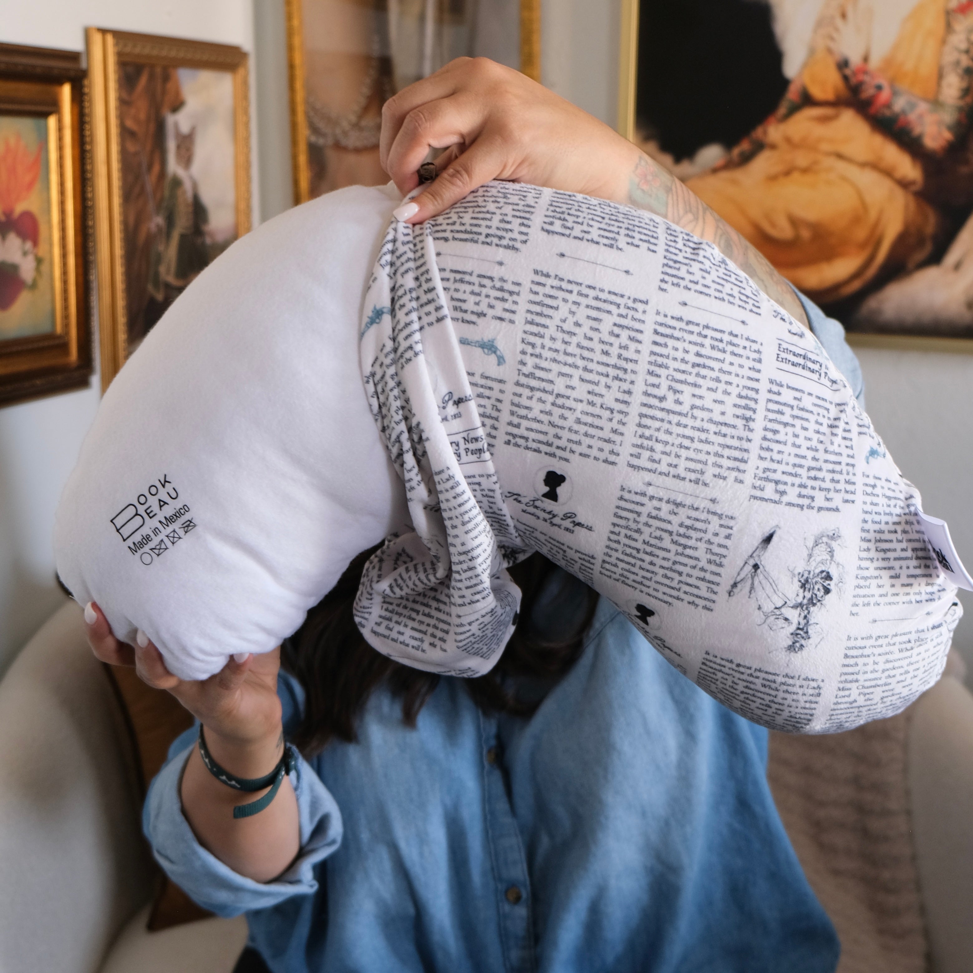 REPLACEMENT COVER The Society Papers Reading Pillow
