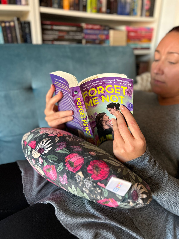 REPLACEMENT COVER ONLY Lush Floral (Flat Minky) | Reading Pillow