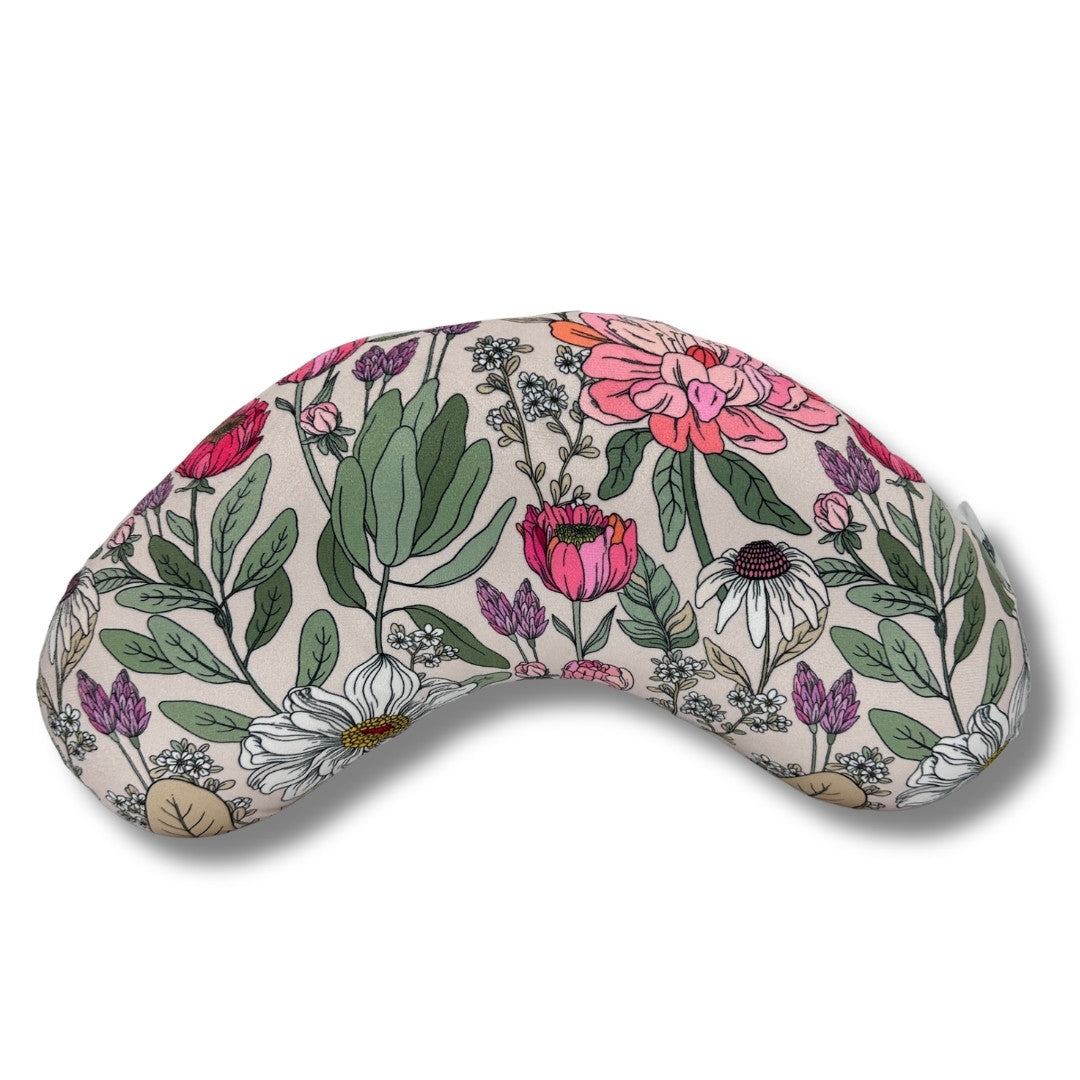 Almond Lush Floral Reading Pillow