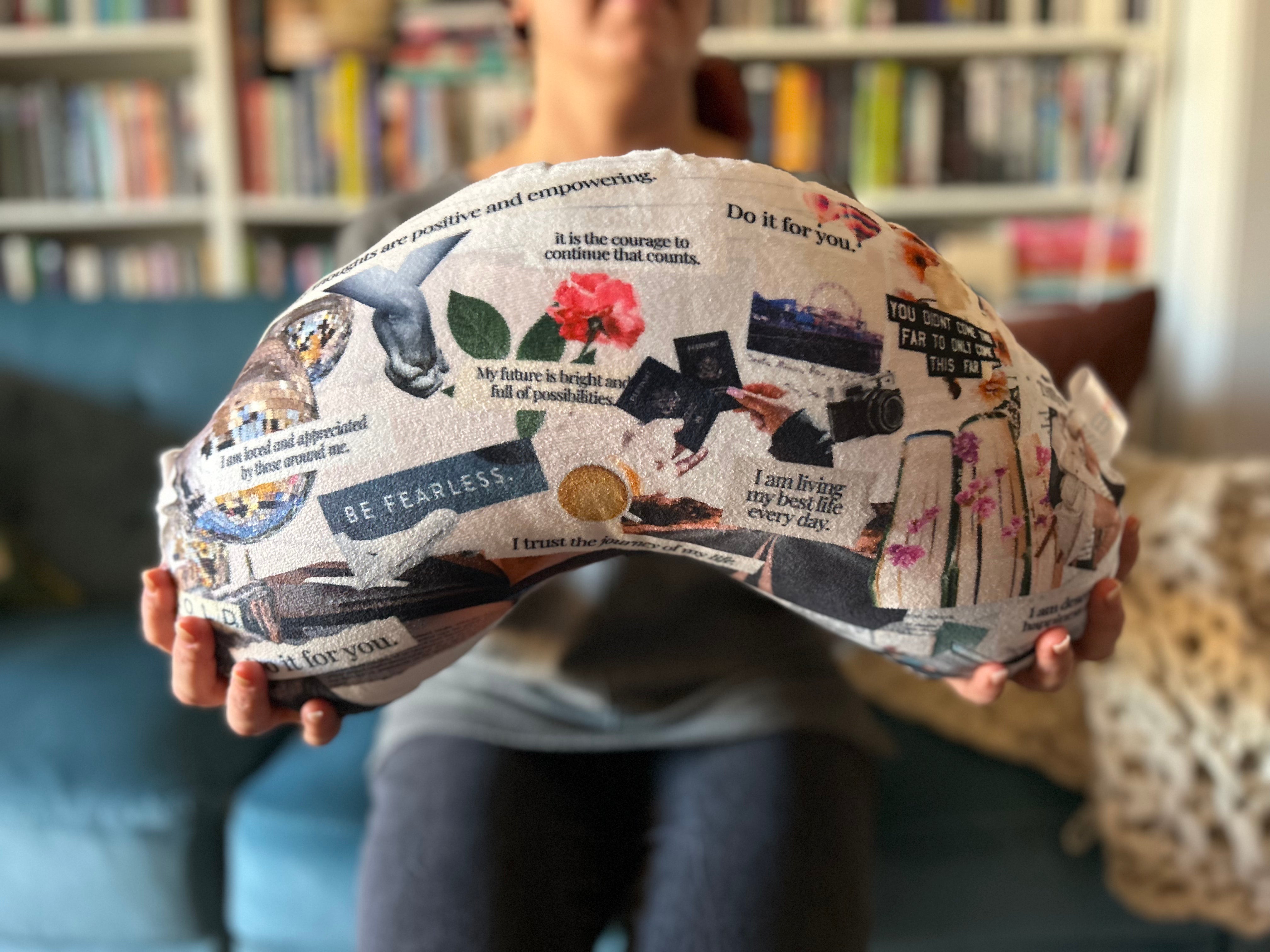 REPLACEMENT COVER ONLY Vision Board (Flat Minky) | Reading Pillow