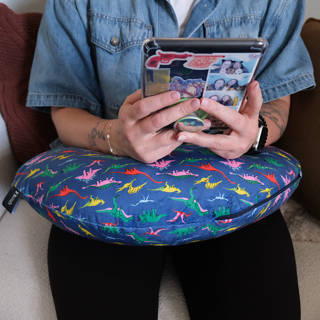 90's Dino Reading Pillow
