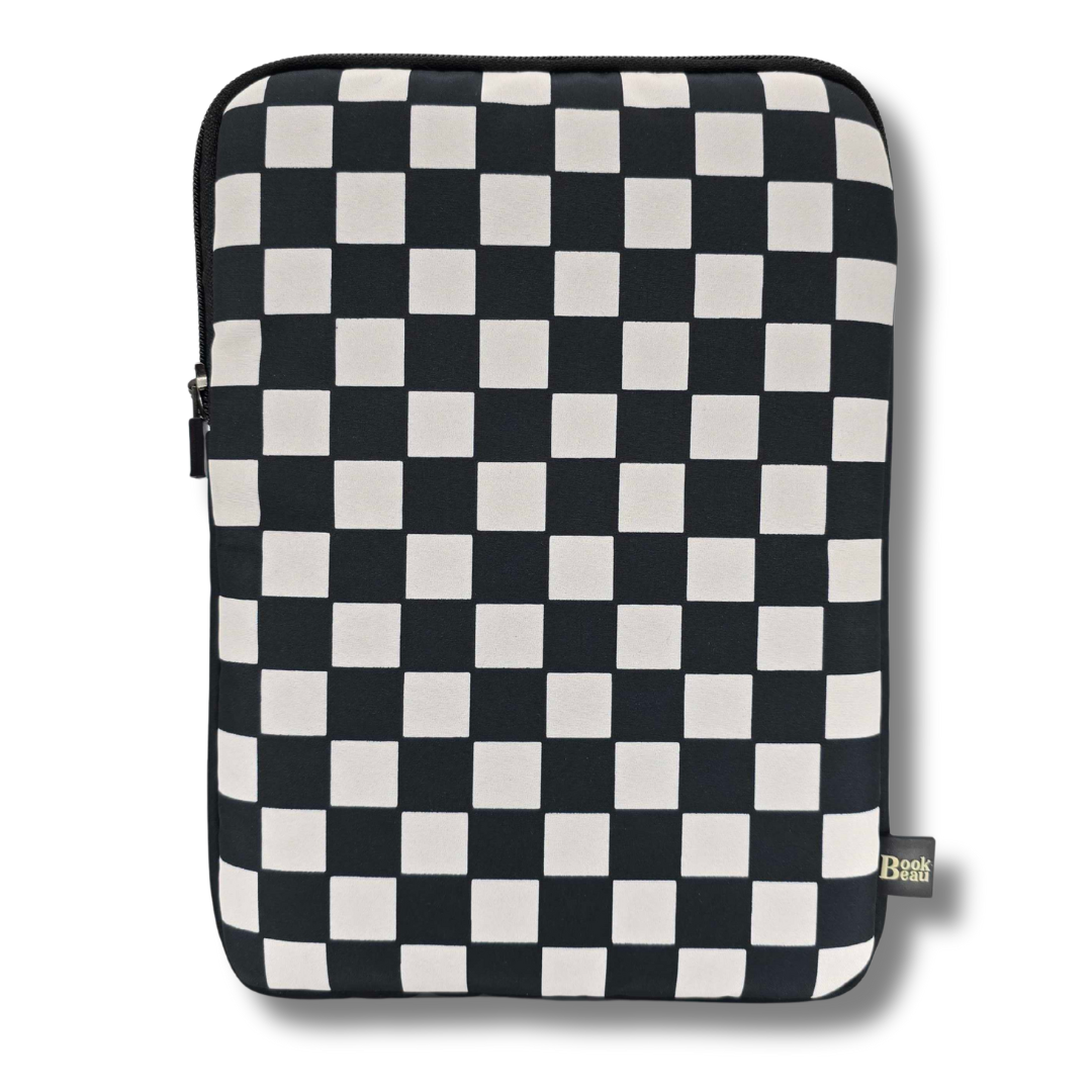 Black & White Checkers Book Sleeve