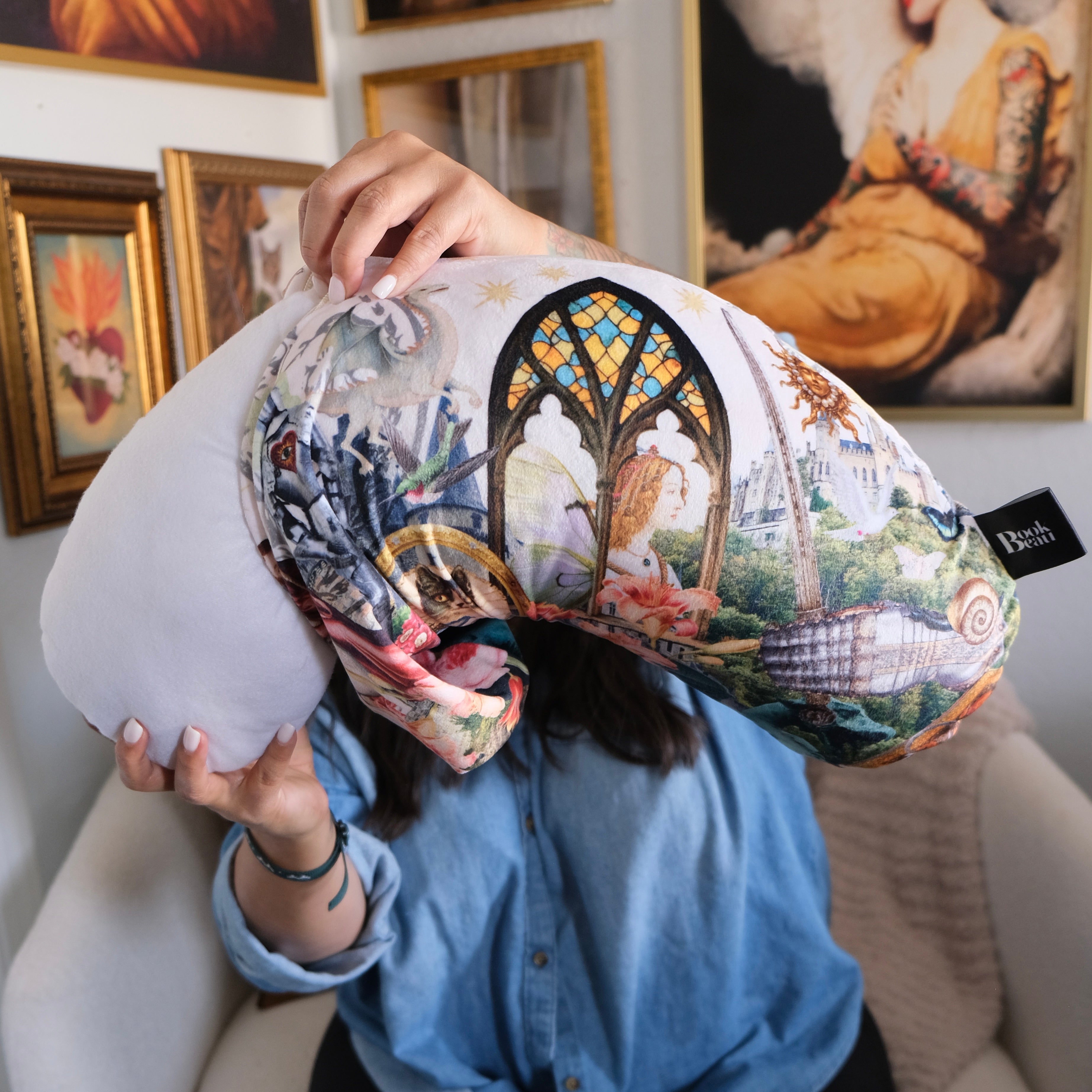 REPLACEMENT COVER Medieval Fantasy Reading Pillow