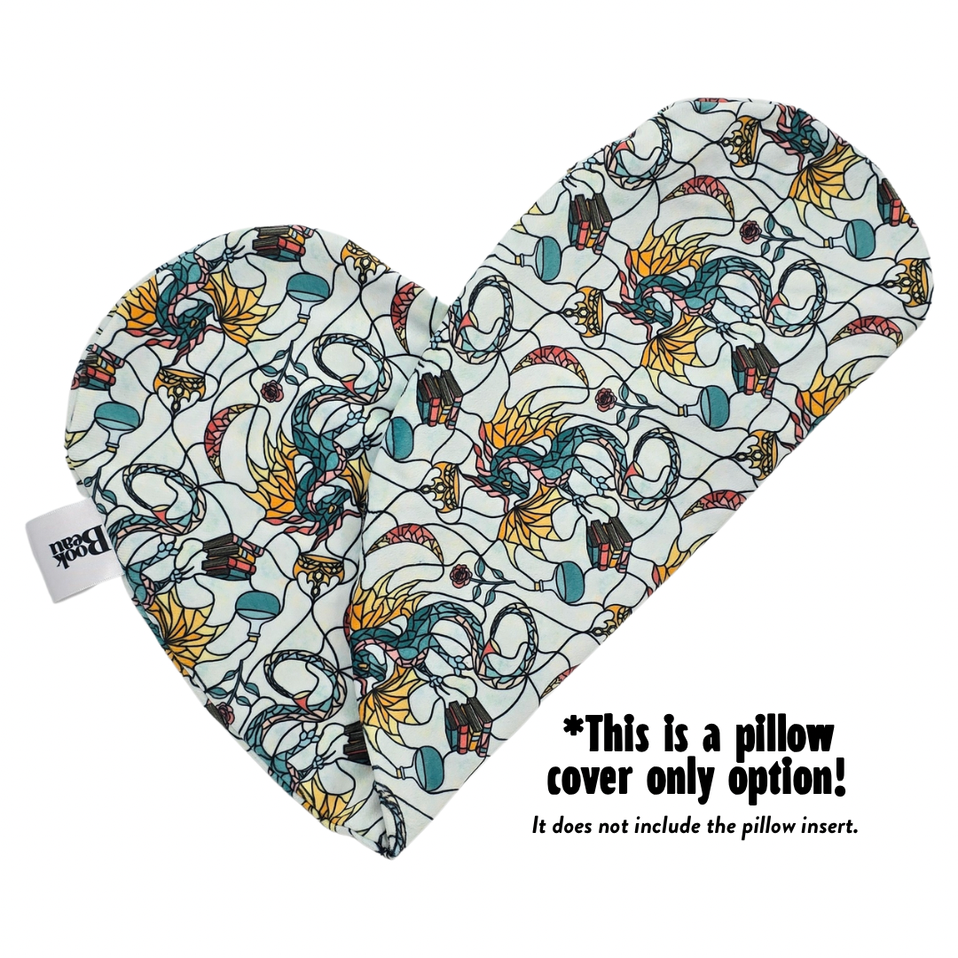 REPLACEMENT COVER Stained Glass Dragon Reading Pillow