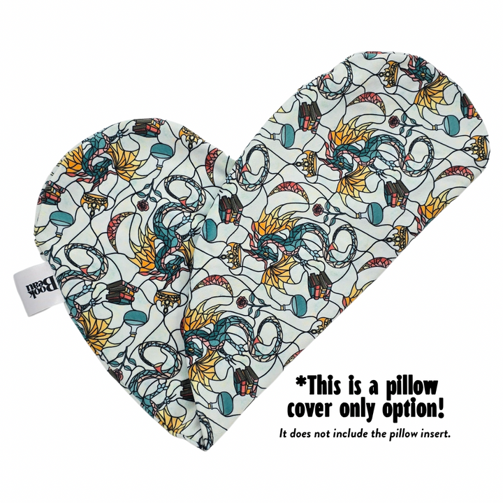 REPLACEMENT COVER Stained Glass Dragon Reading Pillow