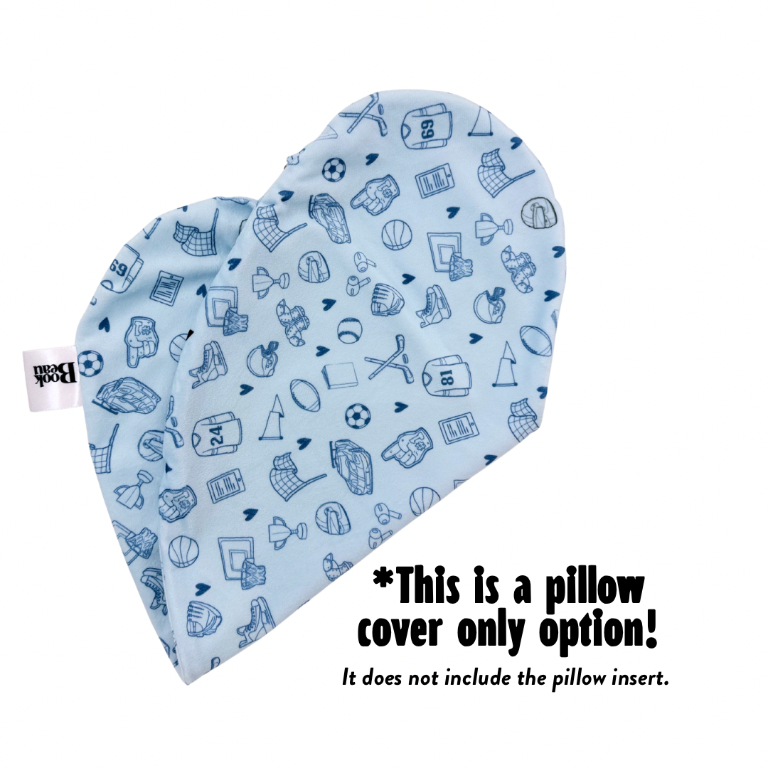 REPLACEMENT COVER Sports Romance Reading Pillow