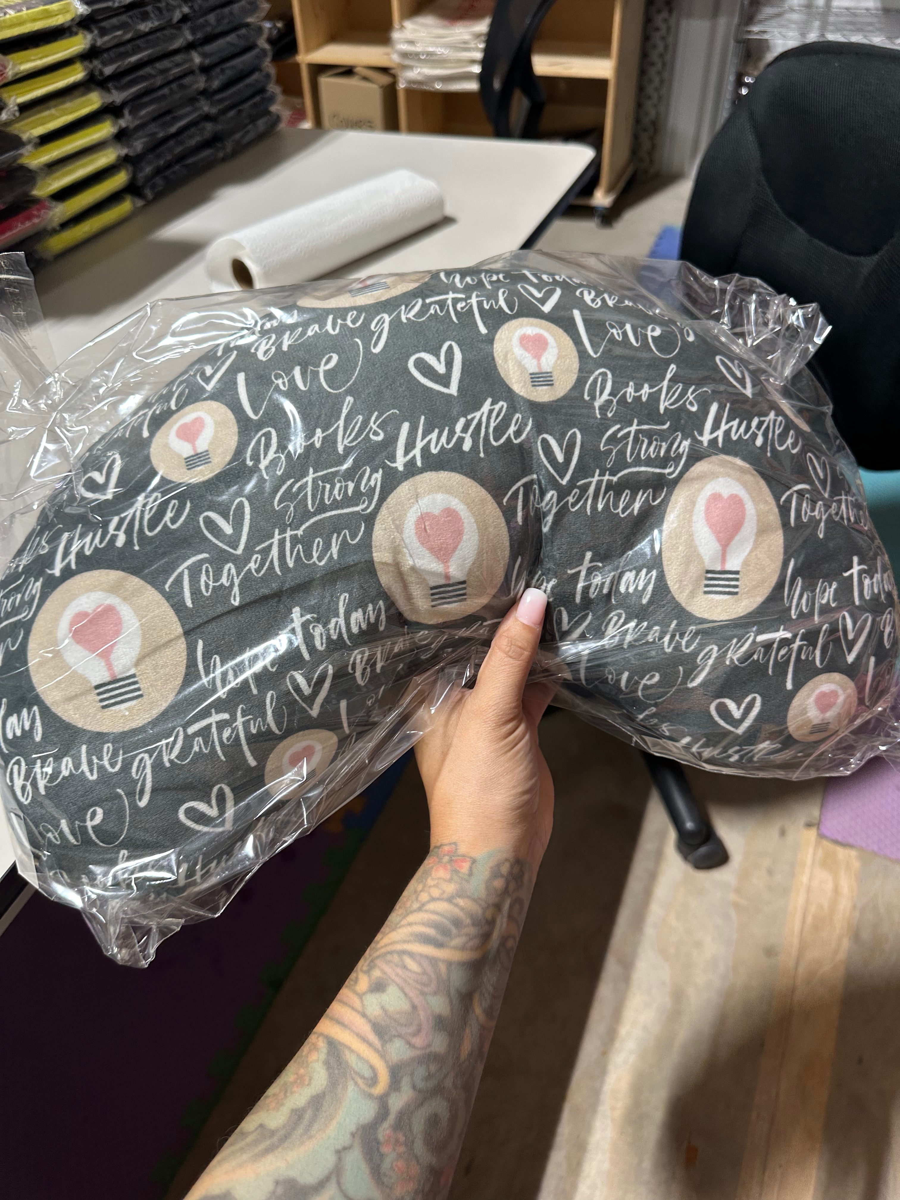 Books & Hustle Reading Pillow