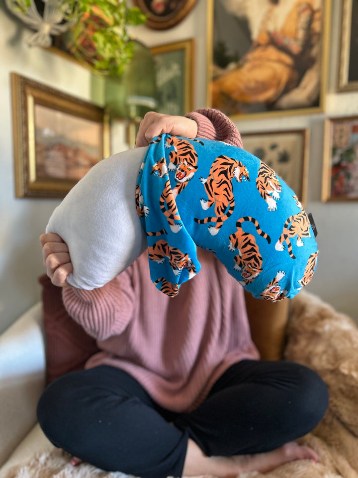 REPLACEMENT COVER Tigers Reading Pillow