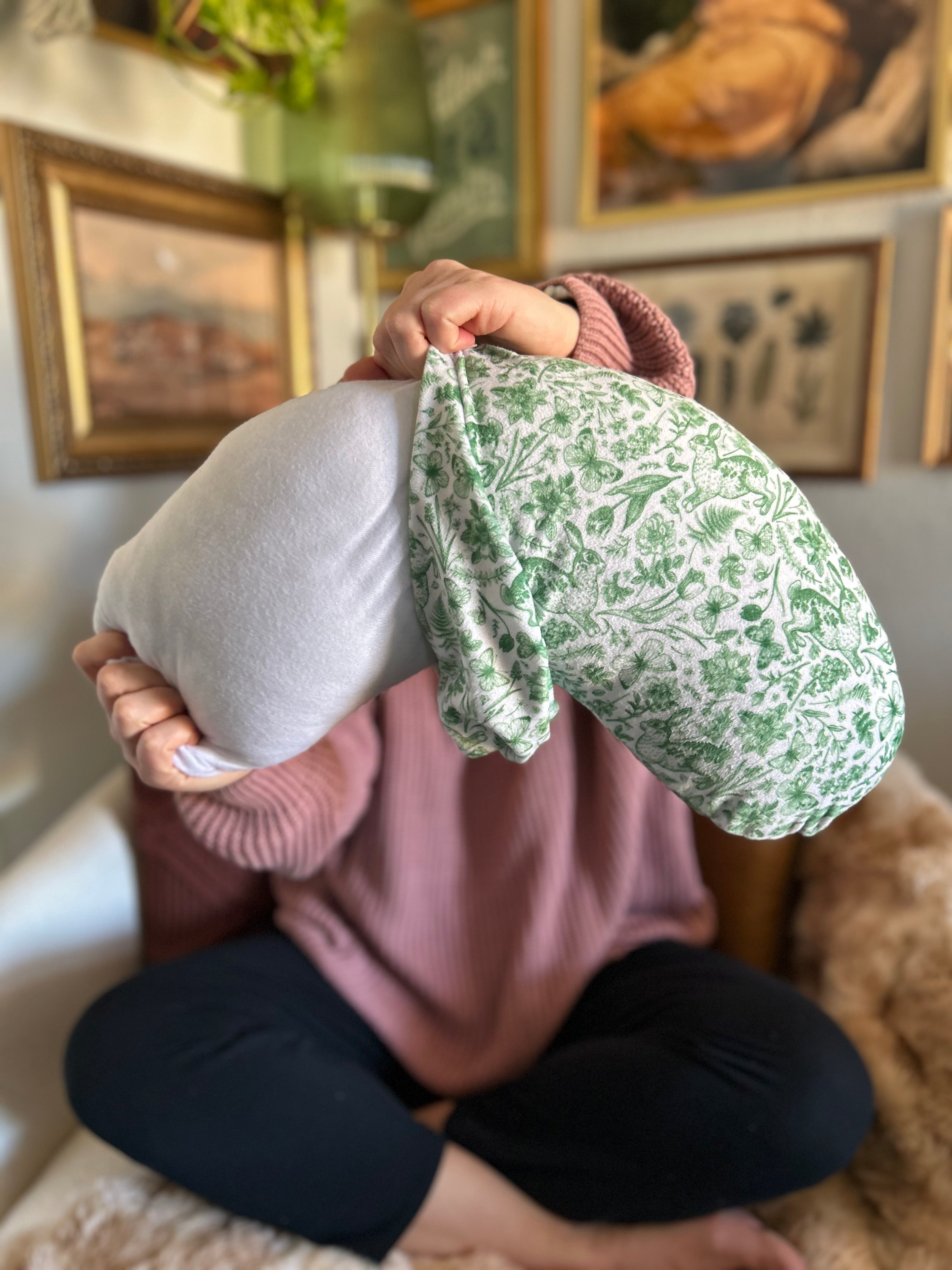 REPLACEMENT COVER Notes & Thoughts Reading Pillow