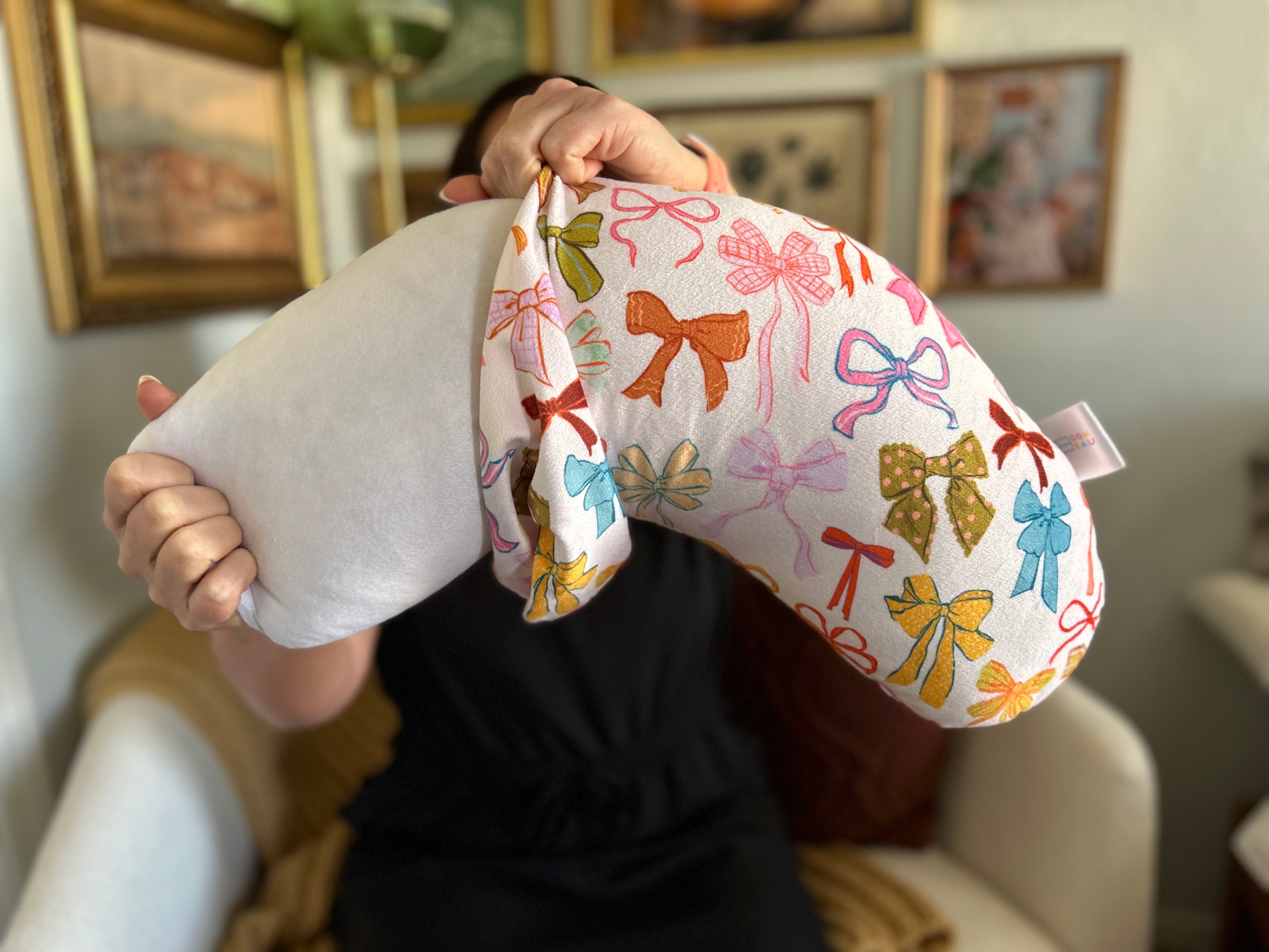 REPLACEMENT COVER Put a Bow on it Reading Pillow