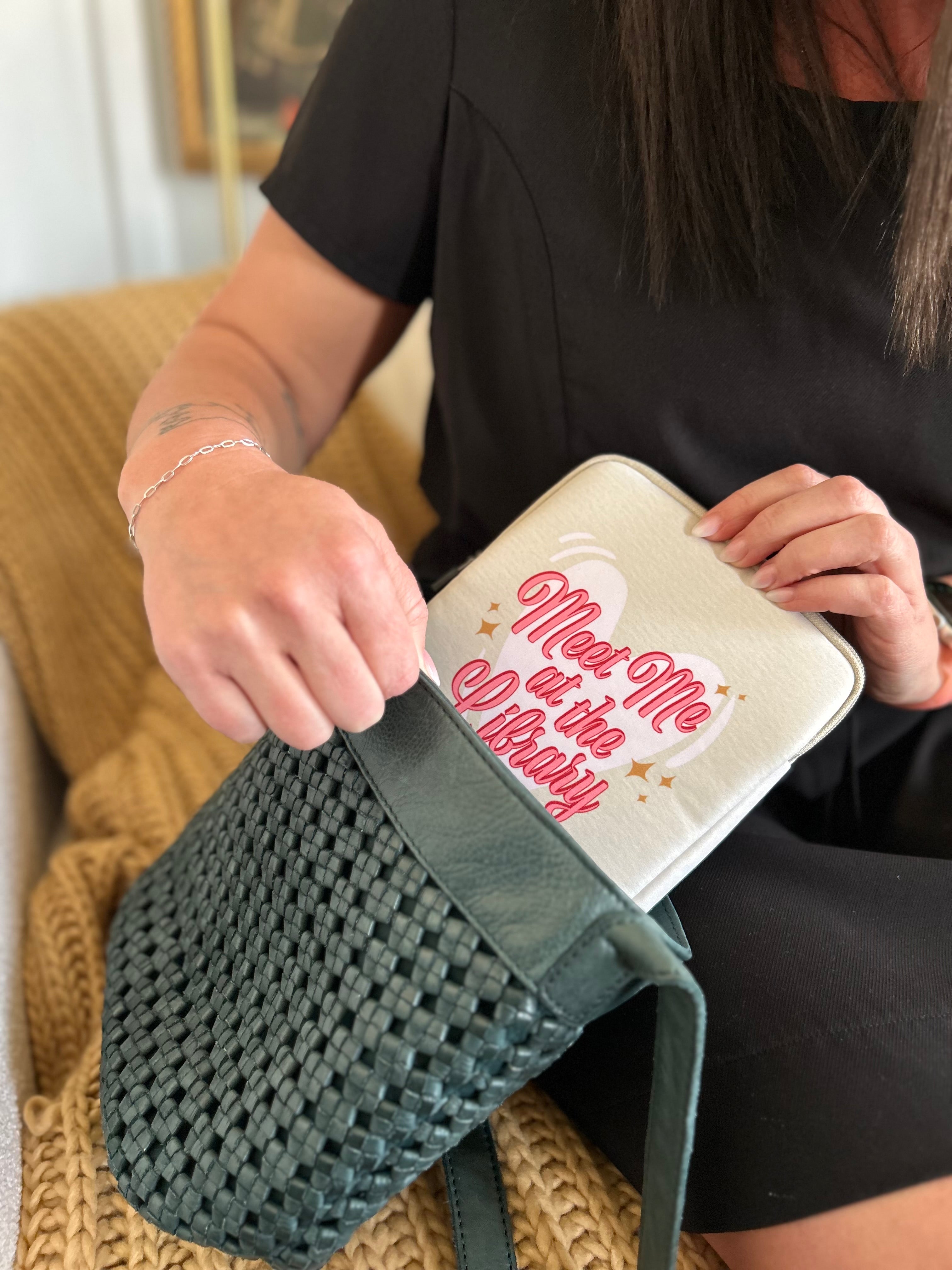 Meet Me at the Library Book Sleeve