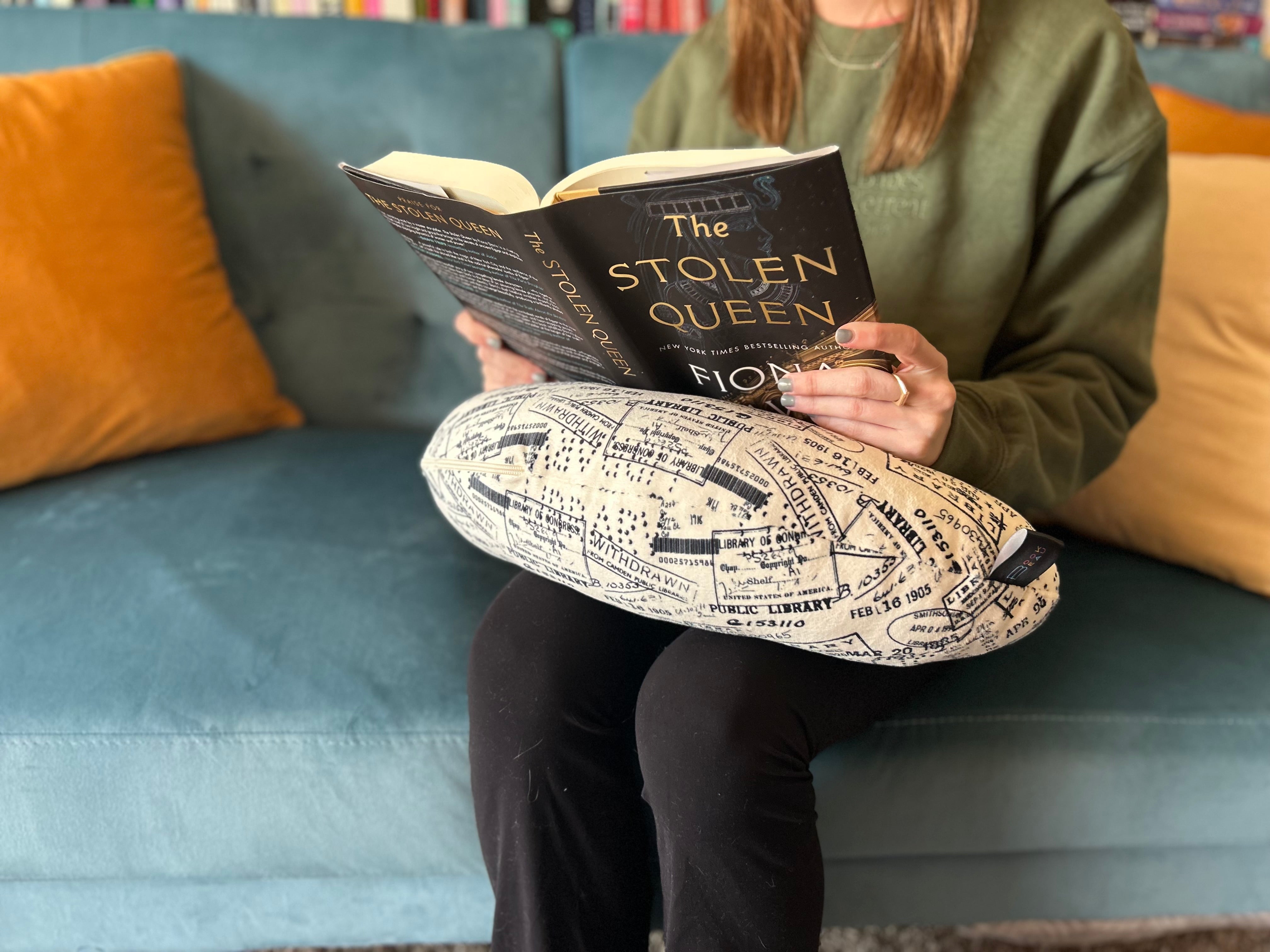 Public Library Stamps Reading Pillow