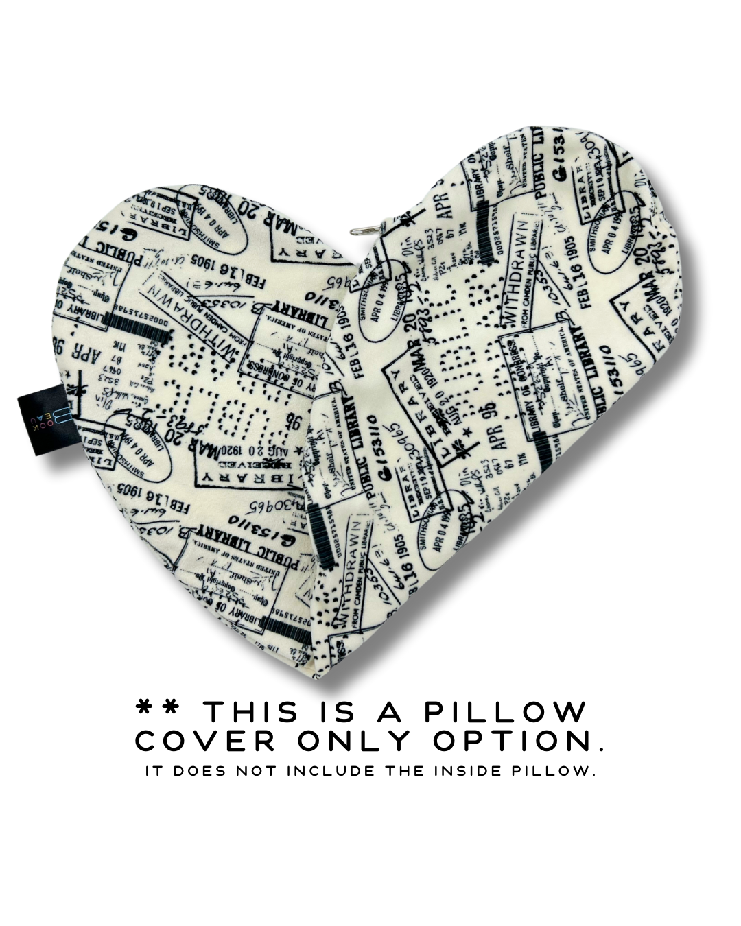 REPLACEMENT COVER Public Library Stamps Reading Pillow