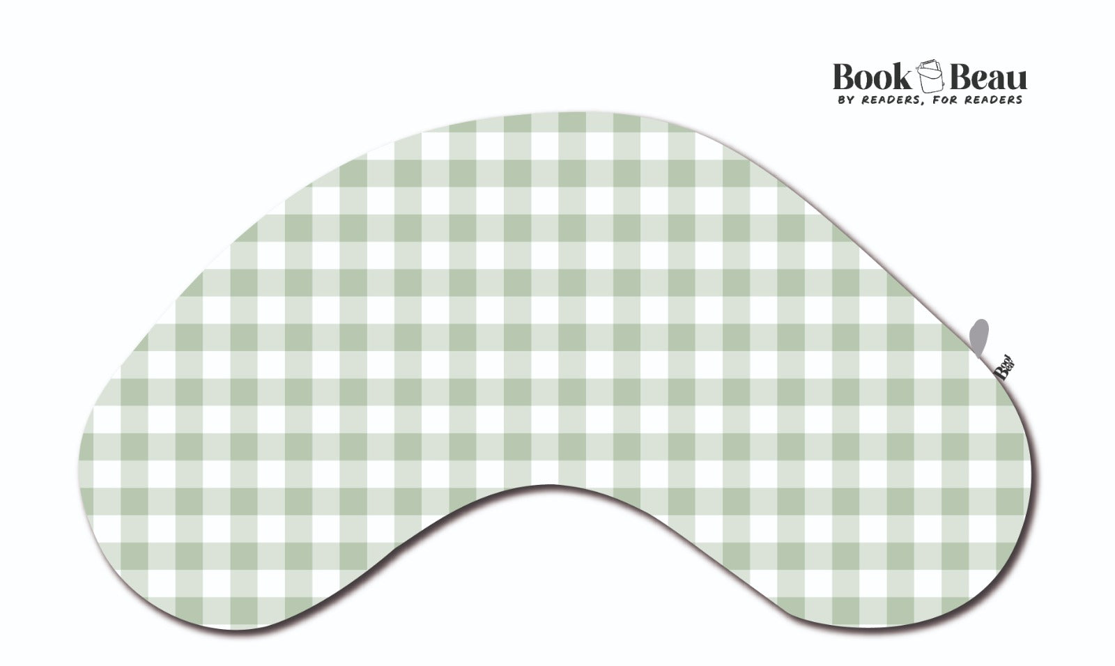 Green Gingham Reading Pillow