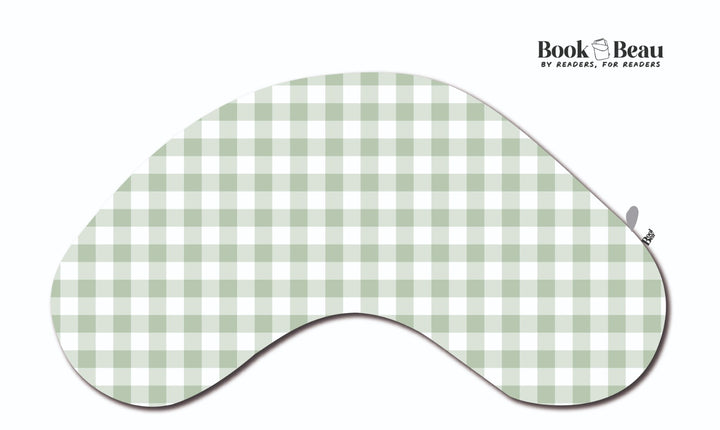 Green Gingham Reading Pillow