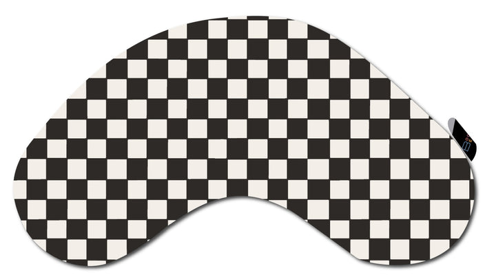 Black & White Checkers Reading Pillow