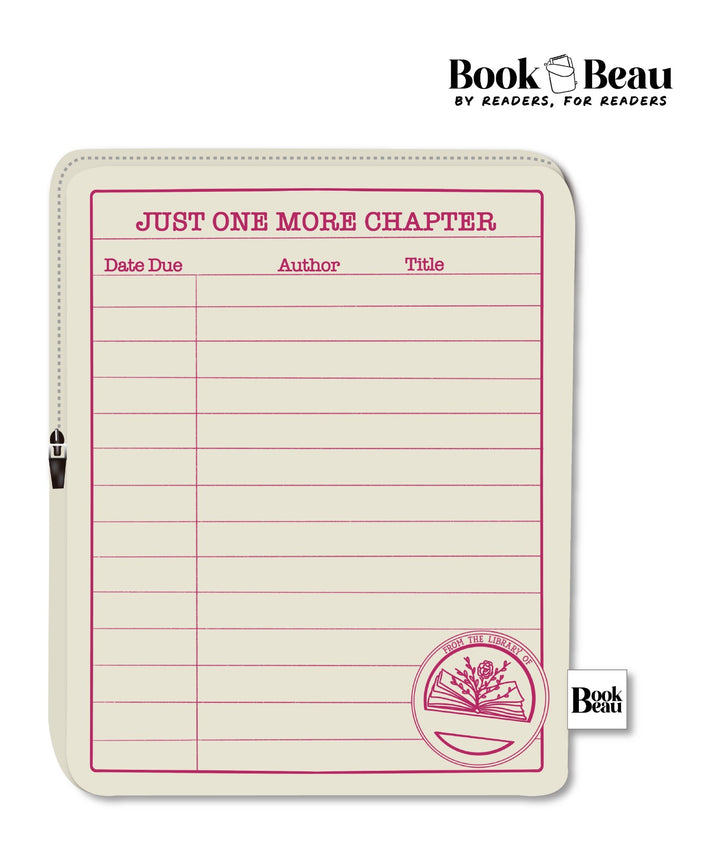 Pink Library Card Book Sleeve
