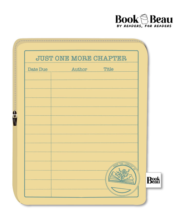 Light Yellow Library Card Book Sleeve