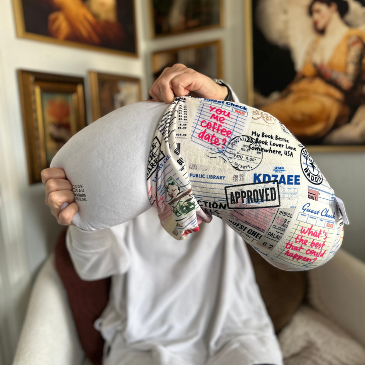 REPLACEMENT COVER Check it Out Reading Pillow