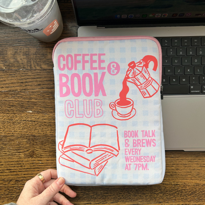Coffee & Book Club Book Sleeve
