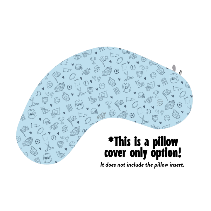 REPLACEMENT COVER Sports Romance Reading Pillow