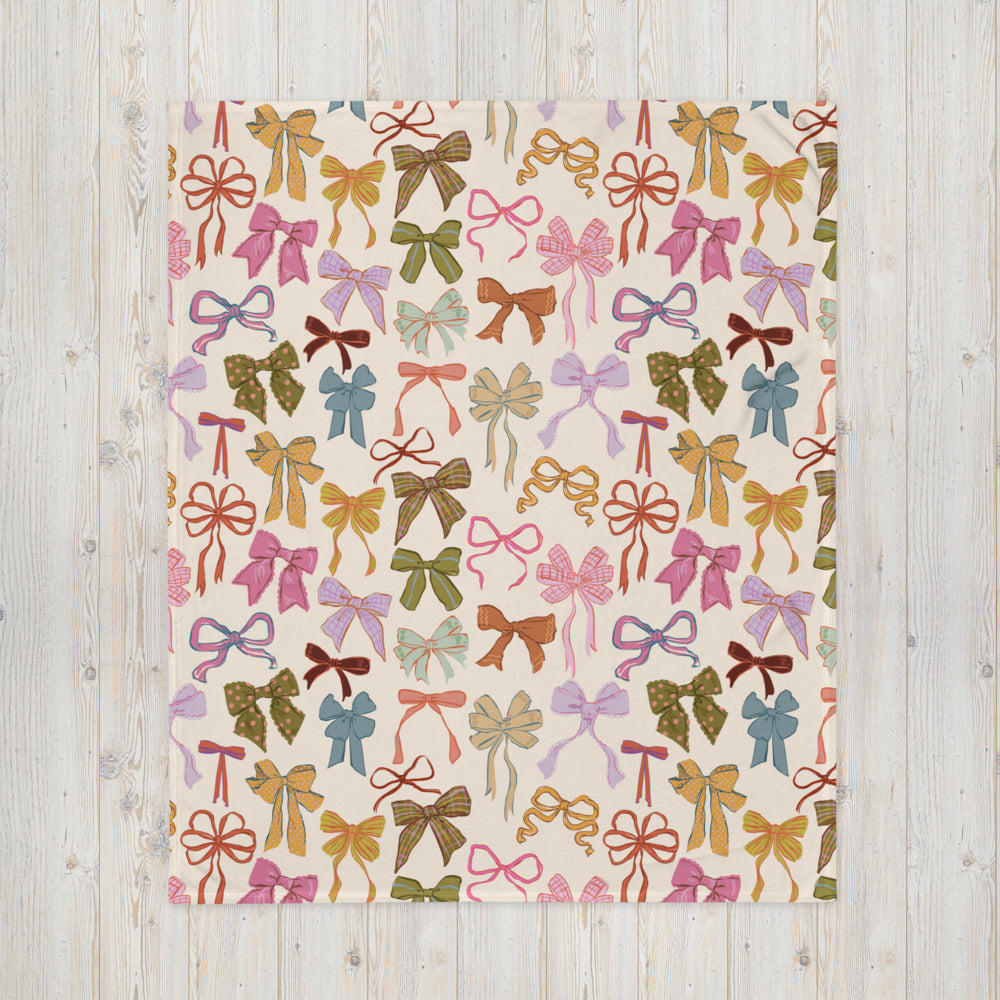 Put A Bow On It Throw Blanket